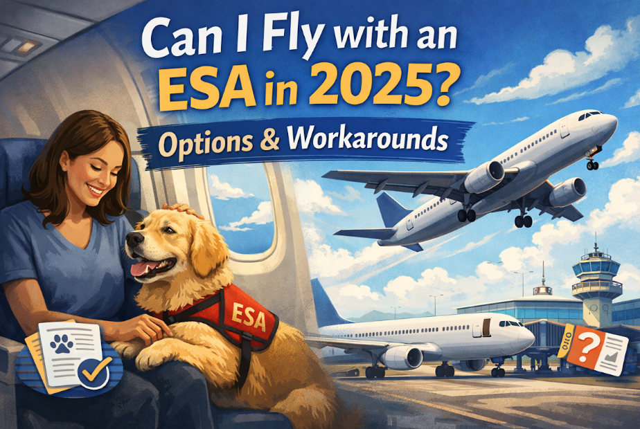 Can I Fly with an ESA in 2026? Options & Workarounds